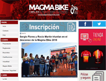 Tablet Screenshot of magmabikemaraton.com